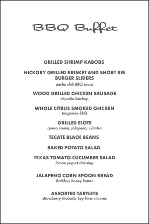 BBQ BUFFET